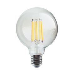 Λάμπα led filament globe G95 Ε27 12W 230V 4000k ενδιάμεσο λευκό φως 1600lumen δέσμης 360°