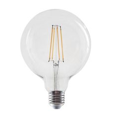 Λάμπα led filament globe E27 G125 8W 230V AC 4000k ενδιάμεσο λευκό φως 1010lm δέσμης 360°