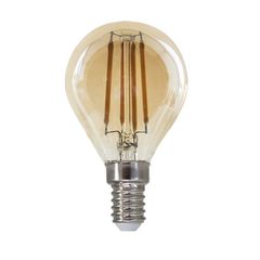 Λάμπα led filament σφαιρική Ε14 4W 230V 2700k θερμό λευκό φως 500lm με δυνατότητα ρύθμισης της έντασης φωτός & μελί κάλυμμα
