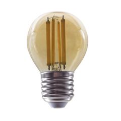 Λάμπα led σφαιρική filament Ε27 4W 230V 2700k θερμό λευκό φως 500lm με δυνατότητα ρύθμισης της έντασης φωτός & μελί κάλυμμα