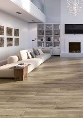 Πλακάκι Δαπέδου 23,3x120cm Τύπου Ξύλου Πορσελανάτο Matt Cleveland Taupe