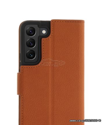 Promiz (PZ-10370) Wallet Case - Samsung Galaxy S22 Brown