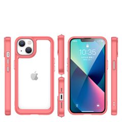 Outer Space Case iPhone 14 hard cover with a gel frame red-thumb-1