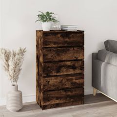 Συρταριέρα Καπνιστή Δρυς 60x36x103 εκ. από Επεξεργασμένο Ξύλο 823021