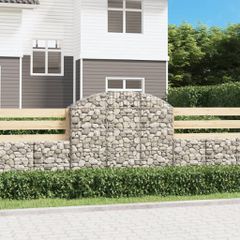 Συρματοκιβώτιο Τοξωτό 150x30x120/140εκ. από Γαλβανισμένο Χάλυβα 153446