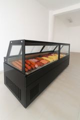 ΒΙΤΡΙΝΑ ΑΛΛΑΝΤΙΚΩΝ-ΤΥΡΟΚΟΜΙΚΩΝ-ΦΕΤΑΣ, Creta 200 DV - ΤΕΤΡΑΓΩΝΟ ΤΖΑΜΙ / ΕΝΣΩΜΑΤΩΜΕΝΟ ΜΗΧΑΝΗΜΑ. 15 δοχεία τυριού