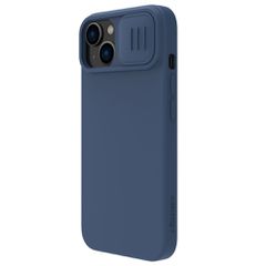 Nillkin CamShield Silky Silicone Case iPhone 14 Plus Case with Camera Protector Blue-thumb-2