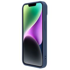 Nillkin CamShield Silky Silicone Case iPhone 14 Plus Case with Camera Protector Blue-thumb-3