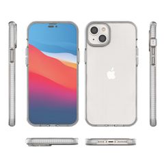 Spring Case case for iPhone 14 Plus silicone case with a frame light pink-thumb-1