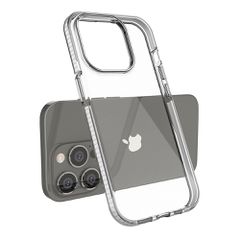 Spring Case case for iPhone 14 Pro silicone case with a frame light pink-thumb-2