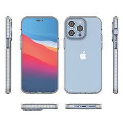 Spring Case for iPhone 14 Pro Max silicone cover with frame light blue-thumb-1