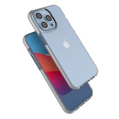 Spring Case for iPhone 14 Pro Max silicone cover with frame light blue-thumb-3