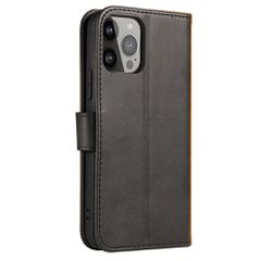 Magnet Case an elegant case cover with a flap and stand function iPhone 14 Max black-thumb-4