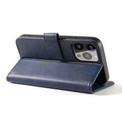 Magnet Case elegant case cover with a flap and stand function for iPhone 14 Max blue-thumb-3