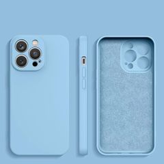 Silicone case iPhone 14 Plus silicone cover light blue-thumb-1