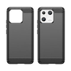 Carbon Case case for Xiaomi 13 flexible silicone carbon cover black