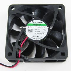 ΑΝΕΜΙΣΤΗΡΑΣ 12V DC 60x60x15mm 2-C 0.07A 0.88W 39m3/h 29dBA SUNON