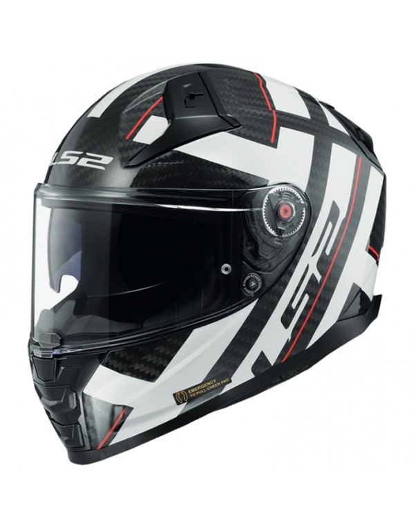 LS2 FF811 Vector II Carbon Strong White