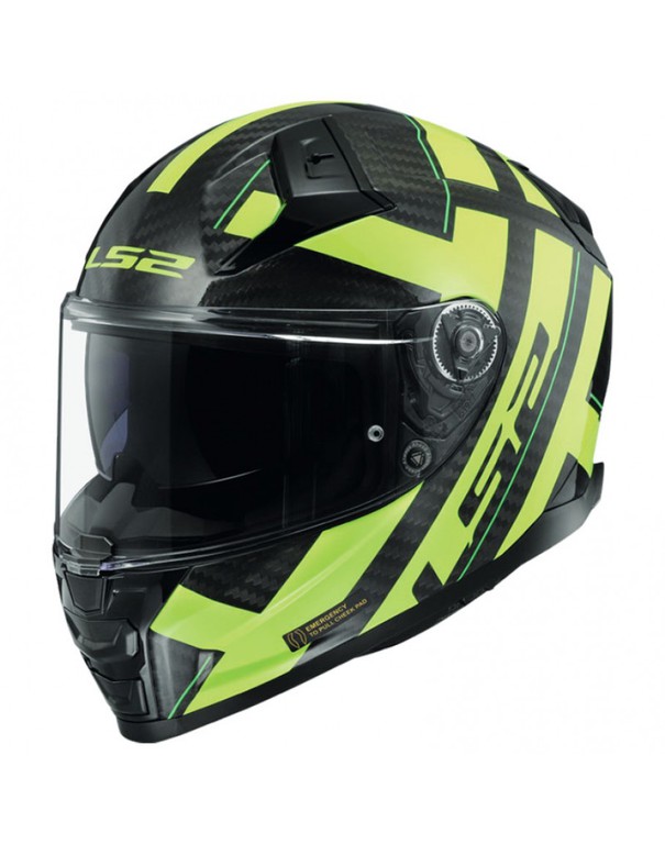 LS2 FF811 Vector II Carbon Strong Yellow
