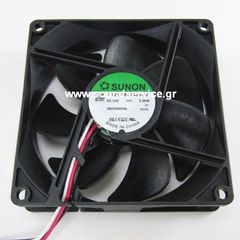 ΑΝΕΜΙΣΤΗΡΑΣ 12V DC 92x92x25mm 3-C-R 0.16A 2W 87m3/h 34dBA ΡΟΥΛΕΜΑΝ SUNON