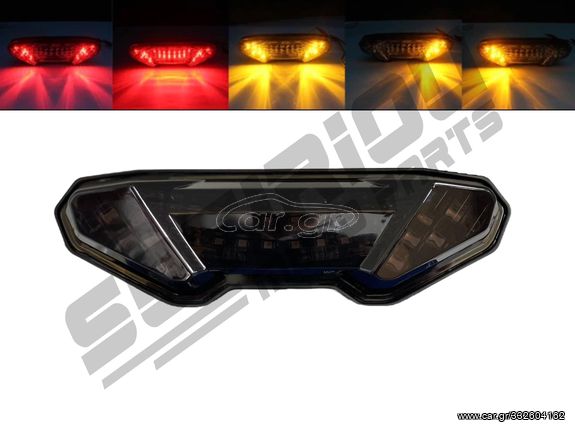 ΦΑΝΑΡΙ YAMAHA MT-09/MT-10/TRACER 700/900 LED ΦΙΜΕ ΜΕ ΕΝΣΩΜΑΤΩΜΕΝΑ ΦΛΑΣ