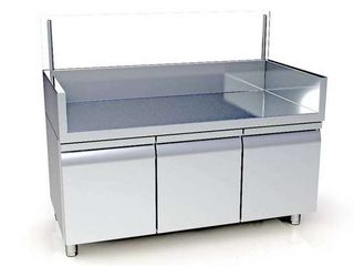 ΠΡΟΣΦΟΡΑ!!! Ερμάριο Κρέπας Με 3 Πόρτες INOX 141x70x115cm