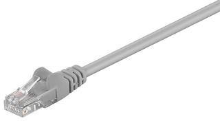 GΟOBAY καλώδιο UTP Cat 5e 68342, CCA, 27AWG, PVC, 1m, γκρι - 68342