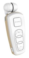 Firo H103 Handsfree Wireless Bluetooth Headset Mini White Retractable Stereo Vibration