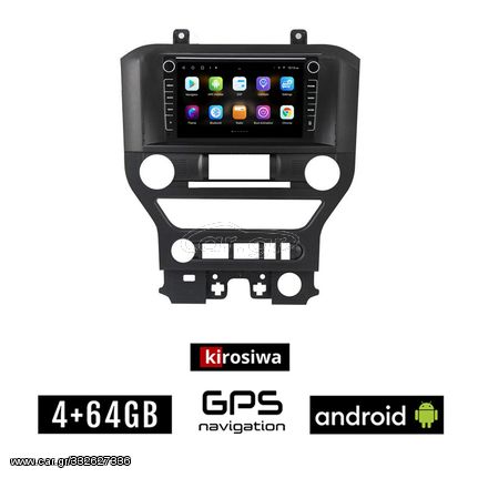 FORD MUSTANG (2015 - 2020) Android οθόνη αυτοκίνητου 4GB με GPS WI-FI (ηχοσύστημα αφής 8" ιντσών OEM Youtube Playstore MP3 USB Radio Bluetooth Mirrorlink εργοστασιακή, 4x60W, Navi)