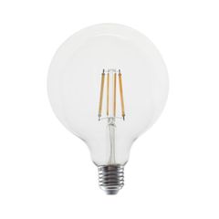 Λάμπα LED FILAMENT GLOBE Ε27 10W 230V AC θερμό φως 2700k 1220lm ντιμαριζόμενη με διάφανο κάλυμμα