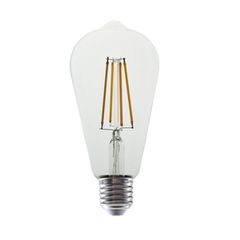 Λάμπα led filament αβοκάντο Ε27 8W 230V 2700k θερμό λευκό φως 940lm με δυνατότητα ρύθμισης της έντασης φωτός & διάφανο κάλυμμα
