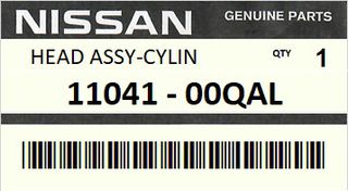 Μηχανικά - Καπάκι μηχανής - κεφαλάρι NISSAN KUBISTAR X76 2003-> ENGINE D4F #1104100QAL