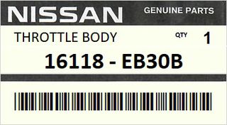Πεταλούδα γκαζιού NISSAN NAVARA D40 - TERRANO R51 2005-2010 ENGINE YD25DDTI #16118EB30B