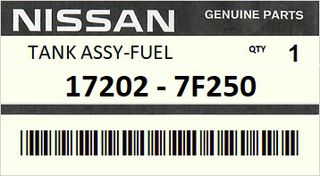 Ρεζερβουάρ καυσίμου NISSAN TERRANO R20 1993-2003 ENGINE KA24DE #172027F250
