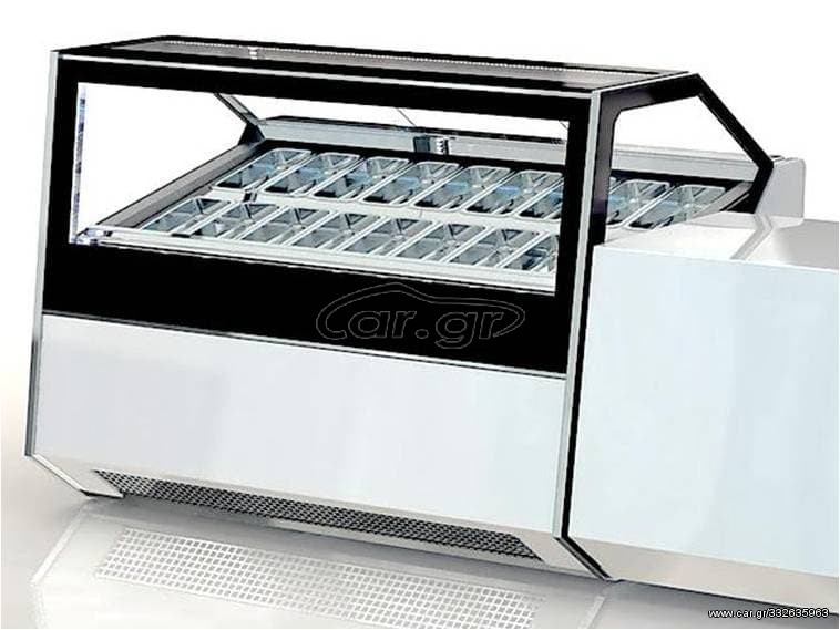 ΠΡΟΣΦΟΡΑ!!! G1759 Βιτρίνα Παγωτού 18 Γεύσεων 180x126x130cm 