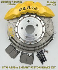 φρενα DTM RSS8m MONOBLOCK AUDI RS3-RS4-RS5-RS6-TTRS-R8 BRAKE KIT. 8 pot need 8 PADS' ΓΙΑ ΡΟΤΟΡΕΣ 380mm εως 440mm  need wheels 20''-24''