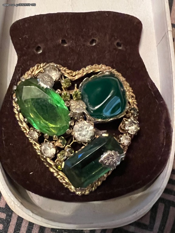 Kramer Austria crystals vintage καρφίτσα
