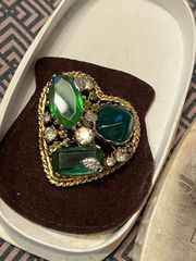 Kramer Austria crystals vintage καρφίτσα-thumb-8