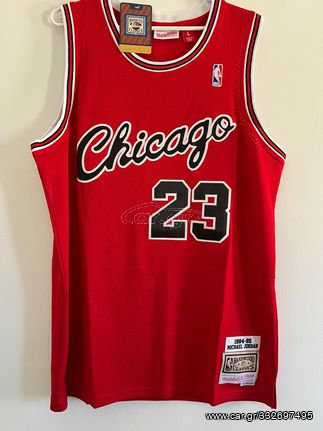 Φανέλα - Εμφάνιση Michael Jordan Jersey Chicago Bulls 1984-85 Mitchell & Ness Κόκκινη μέγεθος Large 