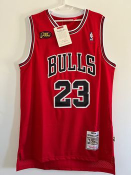 Εμφάνιση Φανέλα Michael Jordan Chicago Bulls Road Finals 1997-98 Mitchell & Ness Κόκκινη Μέγεθος XL