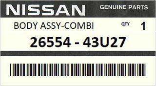 Φανάρι πίσω δεξιό NISSAN ΜΑΧΙΜΑ Α33 4ΠΟΡΤΟ 1994-1997 ENGINE  #2655443U27