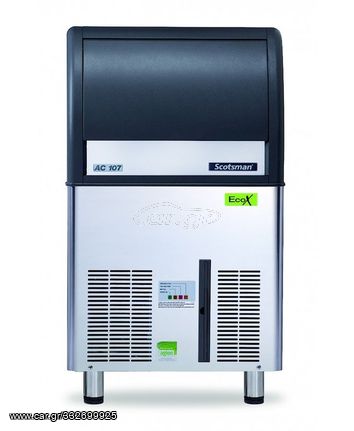 ΠΡΟΣΦΟΡΑ!!! SCOTSMAN AC 127 EcoX Παγομηχανή Ψεκασμού (75Kg/24h) με Αποθήκη για Συμπαγές Παγάκι 20gr Gourmet Ice