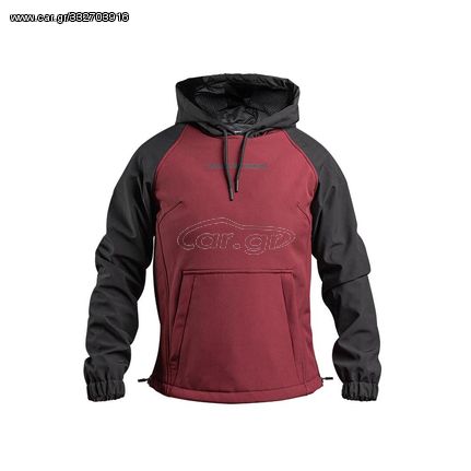 ΓΥΝΑΙΚΕΙΟ ΦΟΥΤΕΡ ΜΕ ΠΡΟΣΤΑΣΙΕΣ SOFTSHELL LYNX LADY  BLACK/BURGUNDY HOODIE KEVLAR REINFORCED | NORDCODE