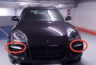 PORSCHE CAYENNE 957 07-10 GTS/TURBO ΦΛΑΣ ΕΜΠΡΟΣ ΠΡΟΦΥΛΑΚΤΗΡΑ LED-thumb-1