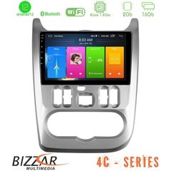 Bizzar 4C Series Dacia Duster/Sandero/Logan 4Core Android12 2+16GB Navigation Multimedia Tablet 9