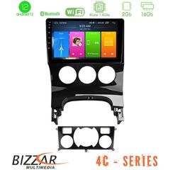 Bizzar 4C Series Peugeot 3008 AUTO A/C 4Core Android12 2+16GB Navigation Multimedia Tablet 9"