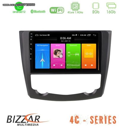 Bizzar 4C Series Renault Kadjar 4Core Android12 2+16GB Navigation Multimedia Tablet 9"