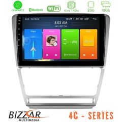 Bizzar 4C Series Skoda Octavia 5 4Core Android12 2+16GB Navigation Multimedia Tablet 10