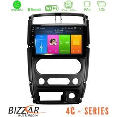 Bizzar 4C Series Suzuki Jimny 2007-2017 4Core Android12 2+16GB Navigation Multimedia Tablet 9"