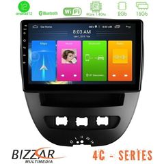 Bizzar 4C Series Toyota Aygo/Citroen C1/Peugeot 107 4Core Android12 2+16GB Navigation Multimedia Tablet 10"